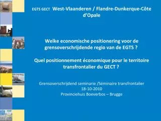 EGTS GECT West-Vlaanderen / Flandre-Dunkerque-Côte d’Opale