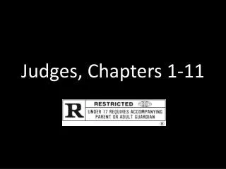 Judges, Chapters 1-11