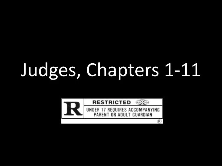 judges chapters 1 11