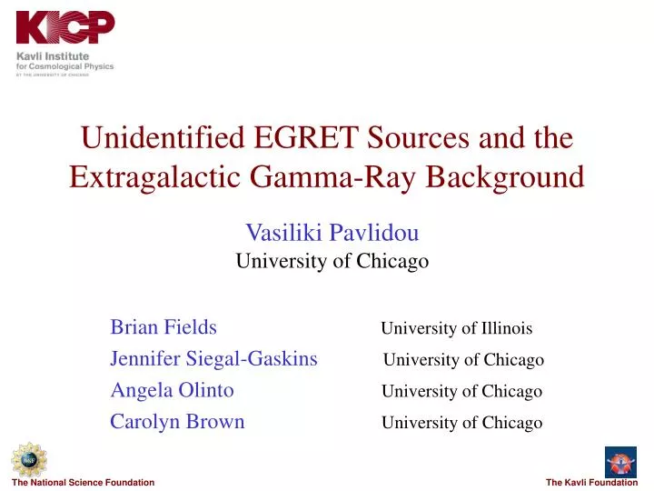 unidentified egret sources and the extragalactic gamma ray background