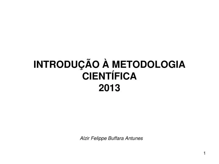 introdu o metodologia cient fica 2013