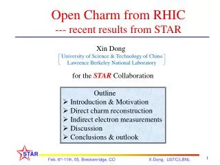 Open Charm from RHIC --- recent results from STAR