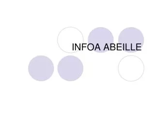 infoa abeille