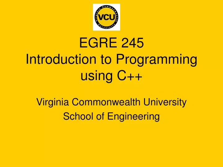egre 245 introduction to programming using c