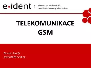 telekomunikace gsm