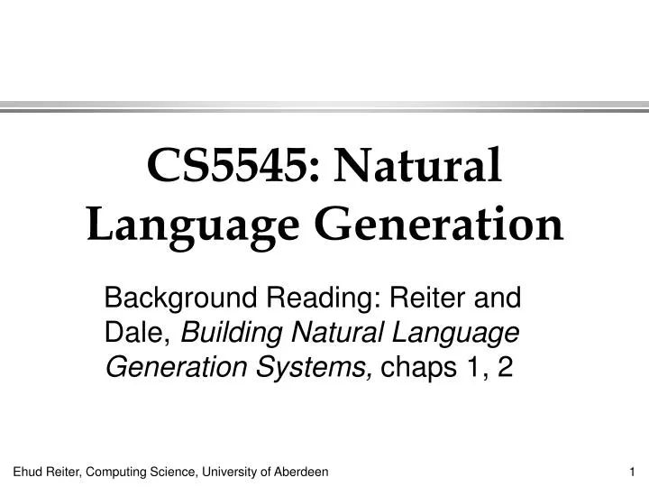 cs5545 natural language generation