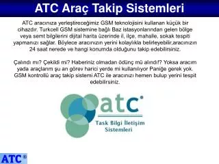 atc ara takip sistemleri