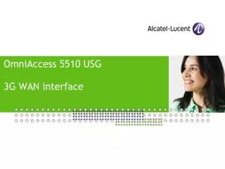 OmniAccess 5510 USG 3G WAN interface