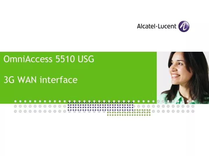 omniaccess 5510 usg 3g wan interface