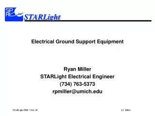 Electrical Ground Support Equipment