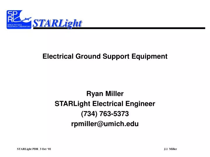 electrical ground support equipment