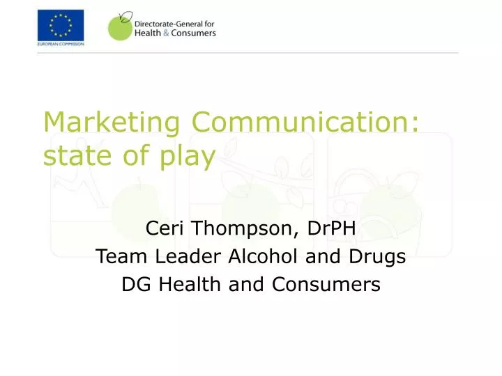 marketing communication state of play