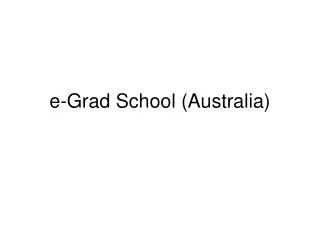 e-Grad School (Australia)