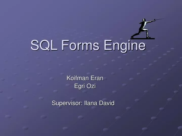 sql forms engine