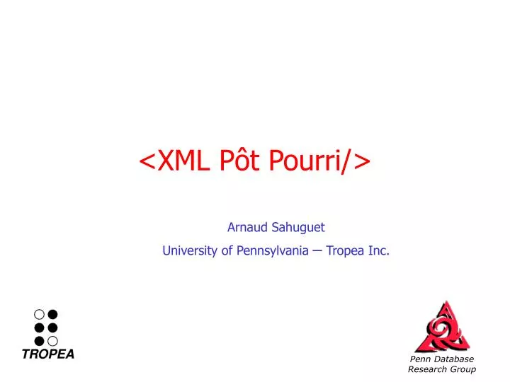 xml p t pourri