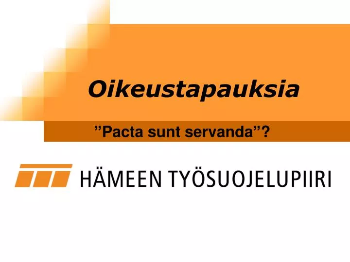 oikeustapauksia