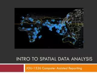 Intro To Spatial Data Analysis