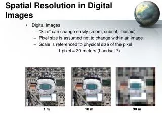 Spatial Resolution in Digital Images