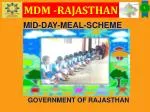 MDM -RAJASTHAN - slide 1