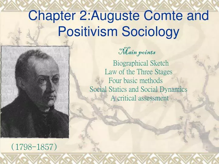 chapter 2 auguste comte and positivism sociology
