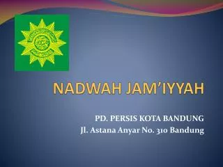 NADWAH JAM’IYYAH