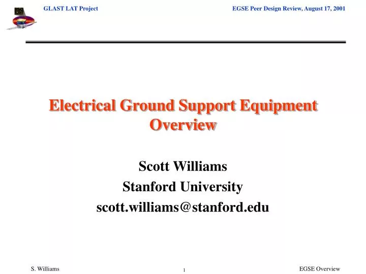 electrical ground support equipment overview