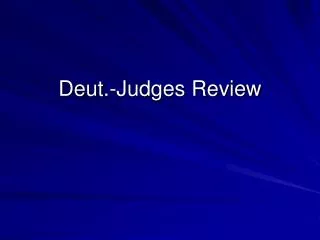 Deut.-Judges Review
