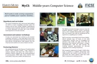 MyCS : Middle-years Computer Science