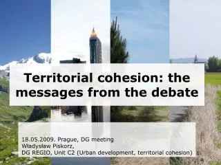 Territorial cohesion: the messages from the debate