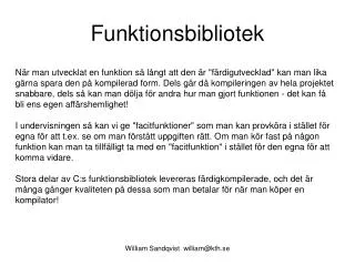funktionsbibliotek