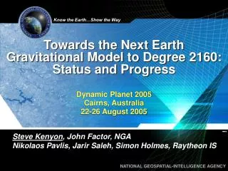 Towards the Next Earth Gravitational Model to Degree 2160: Status and Progress