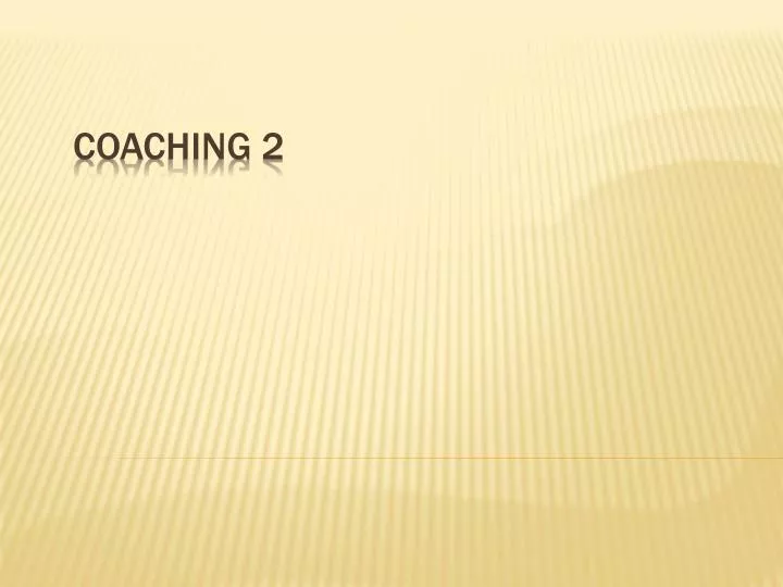 coaching 2