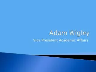 Adam Wigley