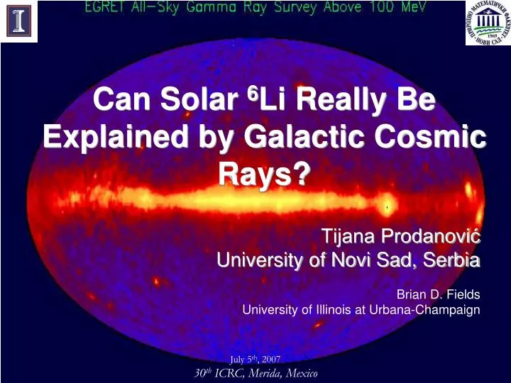 can solar 6 li really be explained by galactic cosmic rays