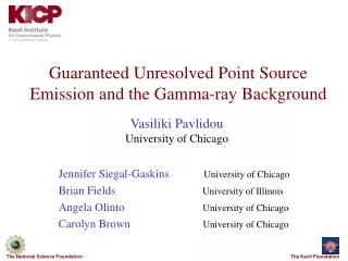 Guaranteed Unresolved Point Source Emission and the Gamma-ray Background