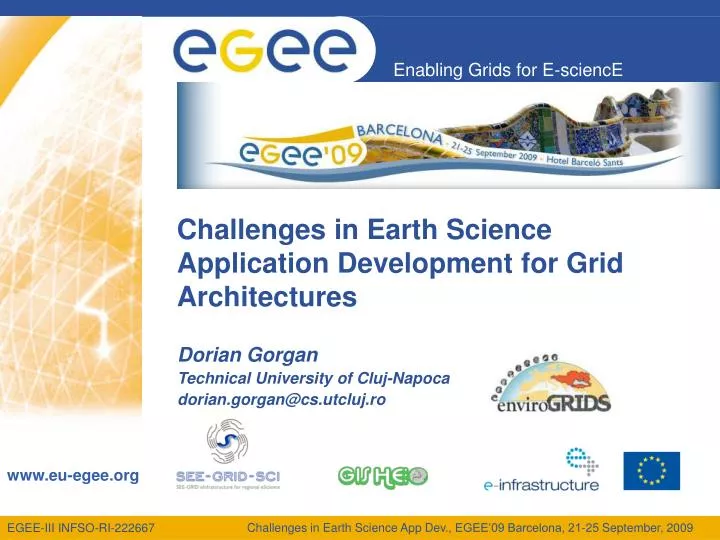challenges in earth science application development for grid architectures
