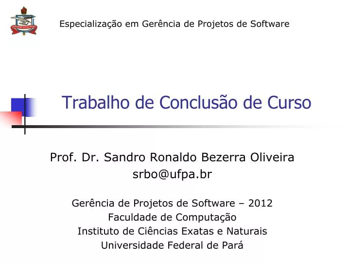 trabalho de conclus o de curso