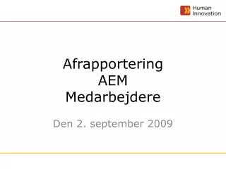 afrapportering aem medarbejdere