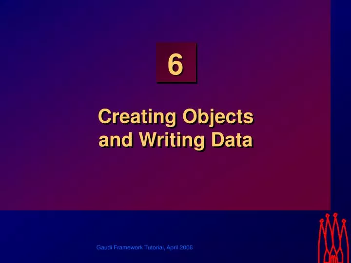 creating objects and writing data