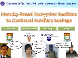 Identity-Based Encryption Resilient to Continual Auxiliary Leakage