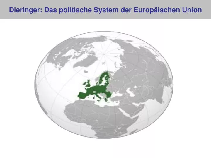 dieringer das politische system der europ ischen union