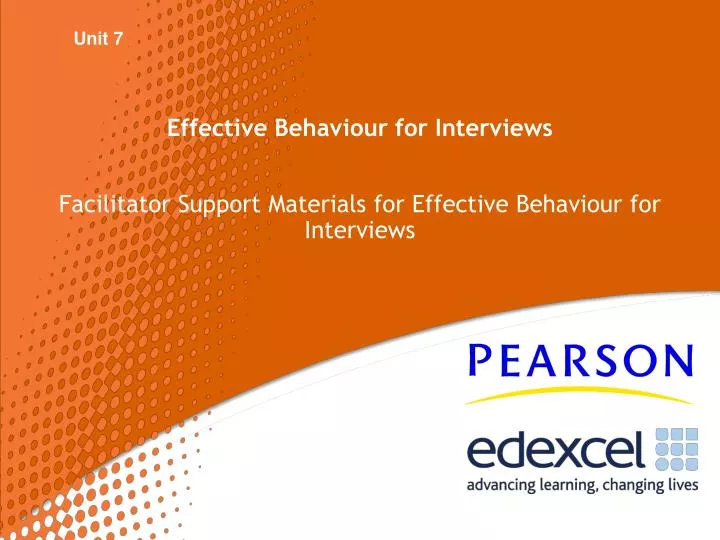 effective behaviour for interviews