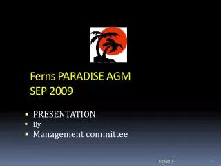 Ferns PARADISE AGM SEP 2009