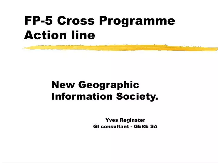 fp 5 cross programme action line