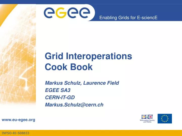 grid interoperations cook book