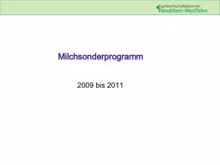 milchsonderprogramm