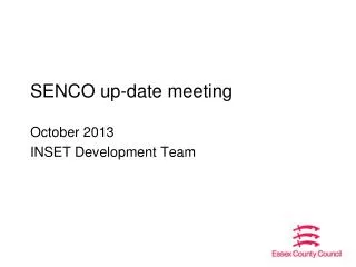 SENCO up-date meeting