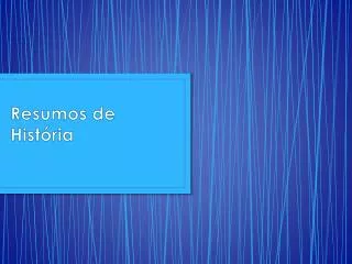 resumos de hist ria