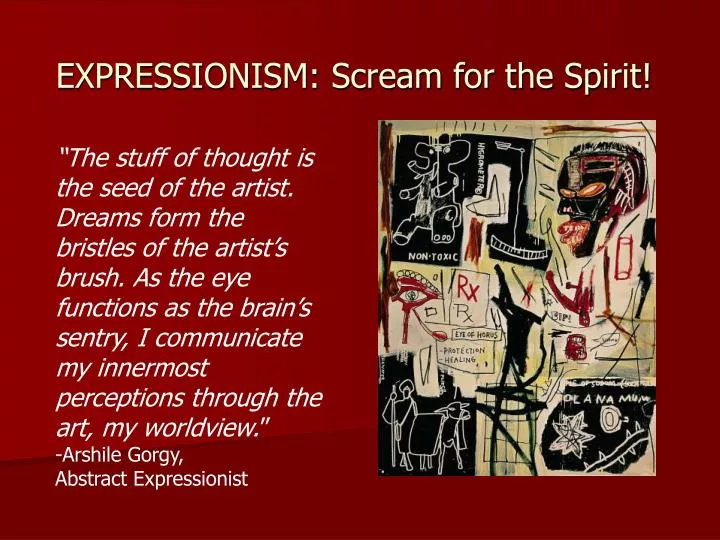 expressionism scream for the spirit