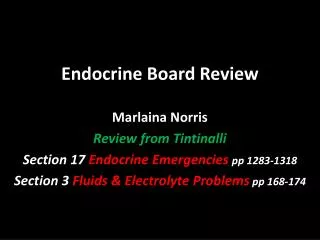 Endocrine Board Review